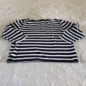 J Crew Navy Striped Top